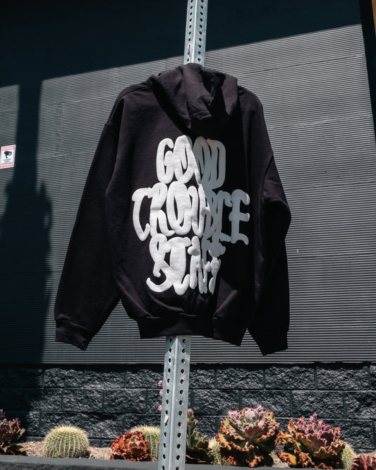 Black Trouble Staff Hoodie